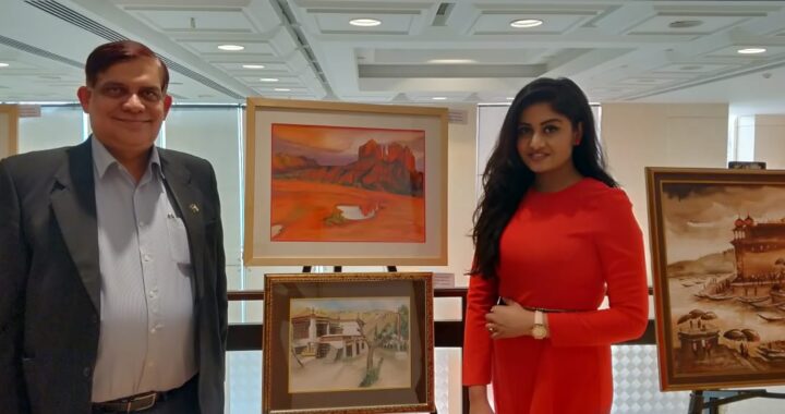 Art show titled "Spring Melody " organised by award winning art curator Vikram Sethi ,consisting of artists