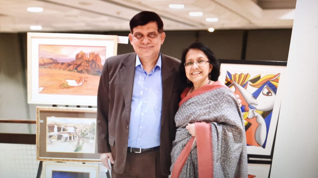 Art show titled "Spring Melody " organised by award winning art curator Vikram Sethi ,consisting of artists