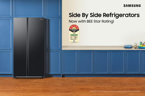 The 5-Star rating suggests that Samsung Side-by-Side refrigerator emits 359kg less carbon every year as opposed to the 1-Star model