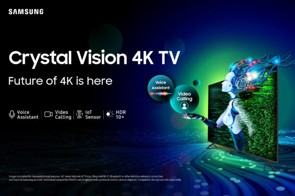 Samsung Launches Crystal Vision 4K UHD TV with Multi Voice Assistant,