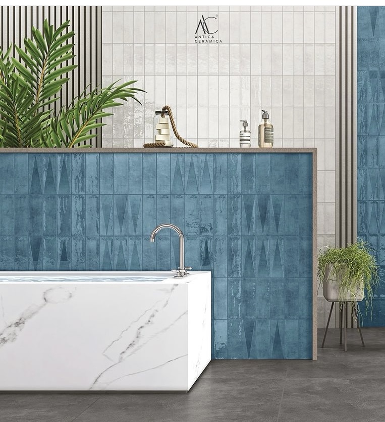 Antica Ceramica's Bathroom Wall & Floor Tiles Collection represents a fusion of innovative design, functionality, and contemporary trends, providing homeowners with a comprehensive solution 