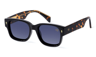 Woggles quinn black rectangle sunglasses