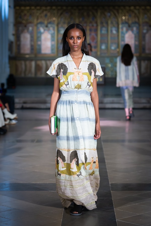 Aarti Vijay Gupta Showcased Postcard from Kashmir collection using LIVA Reviva at London Fashion Week 2024