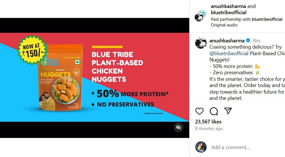 Virat and Anushka Star in Blue Tribe Food's Latest Video Campaign