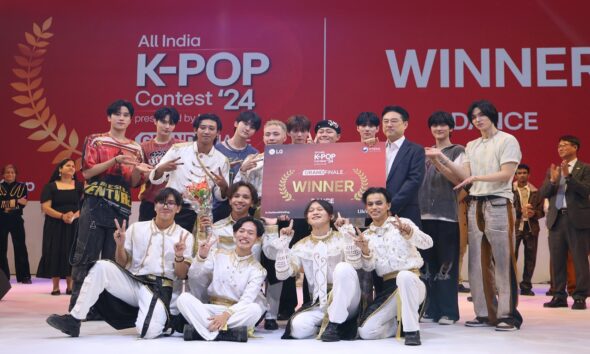 Eight-member K-pop group ‘The Trend’ took the top prize in the dance category of contest