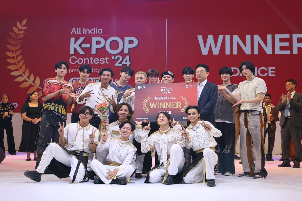 Eight-member K-pop group ‘The Trend’ took the top prize in the dance category of contest