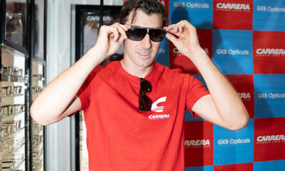 Cricket Star Pat Cummins Visits GKB Opticals Store in Hyderabad