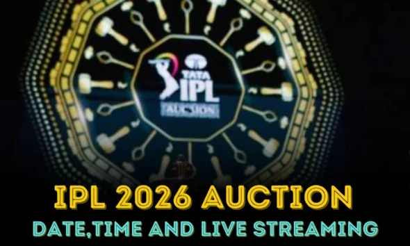 IPL Auction 2026 underway in Abu Dhabi with franchise officials during live bidding