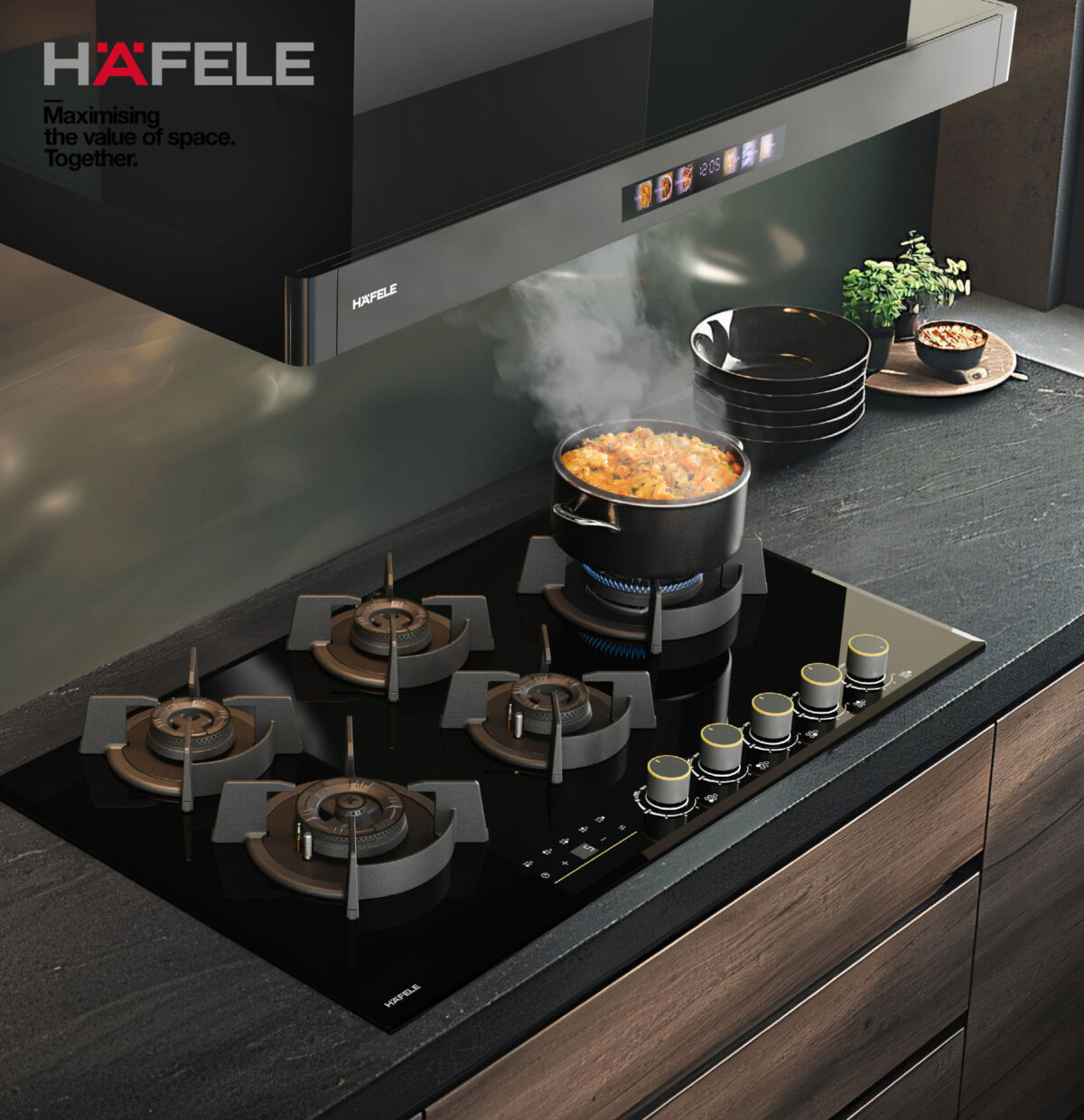 Hafele Elevates Kitchen Design with the Premium Aesthetics of Cronus Digi-Step Hobs