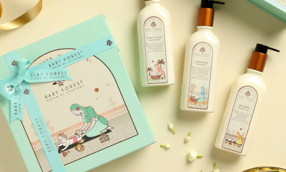 Baby Forest Maasoom Petika Ayurvedic baby care gift set for a baby's first Raksha Bandhan