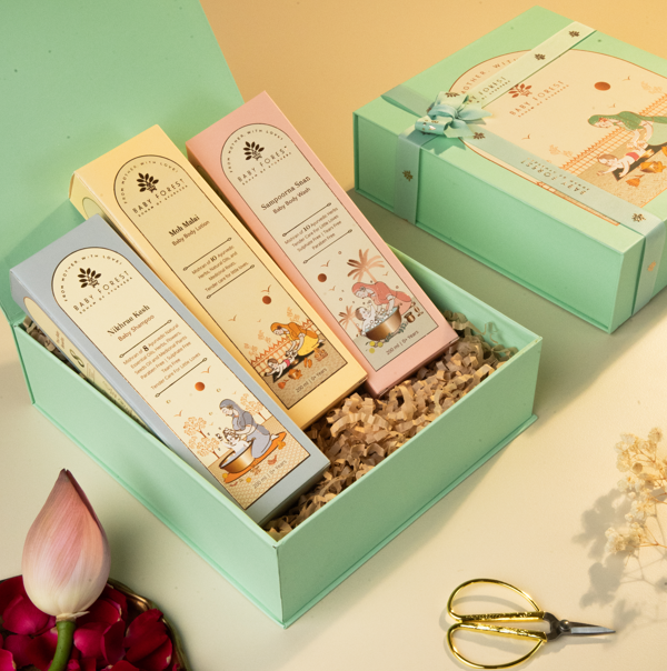 Baby Forest Maasoom Petika: A Thoughtful Ayurvedic Baby Care Gift for First Raksha Bandhan 116 Baby Forest Maasoom Petika Ayurvedic baby care gift set for a baby's first Raksha Bandhan